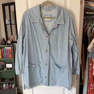 Old Navy Blue Striped Women's Jacket